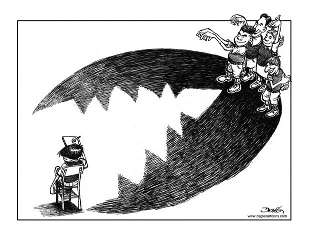 Editorial cartoon bullying