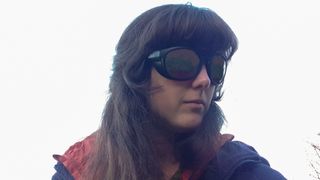 Woman wearing Bollé Adventurer sunglasses
