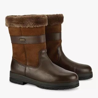 Dubarry faux-fur-lined boots