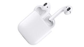 Apple AirPods buds and case