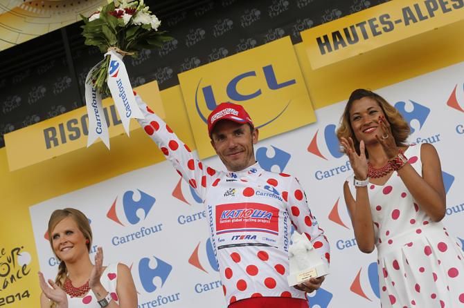 Joaquim Rodrigeuz (Katusha) regained his position as king of the mountains on the stage to Risoul
