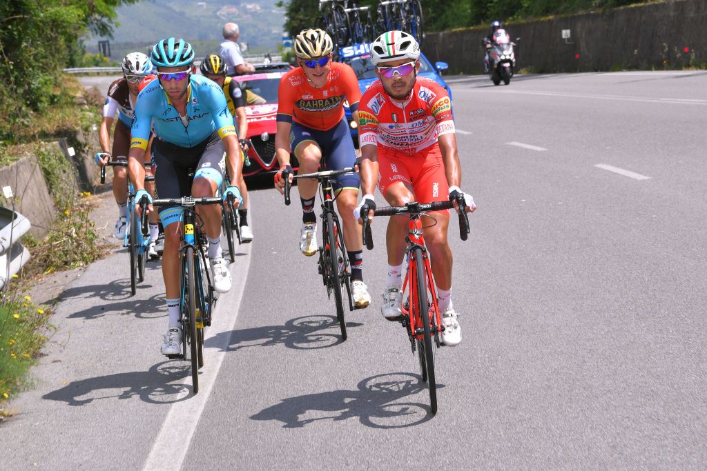 Rodolfo Torres (Androni-Giocattoli) in the breakaway