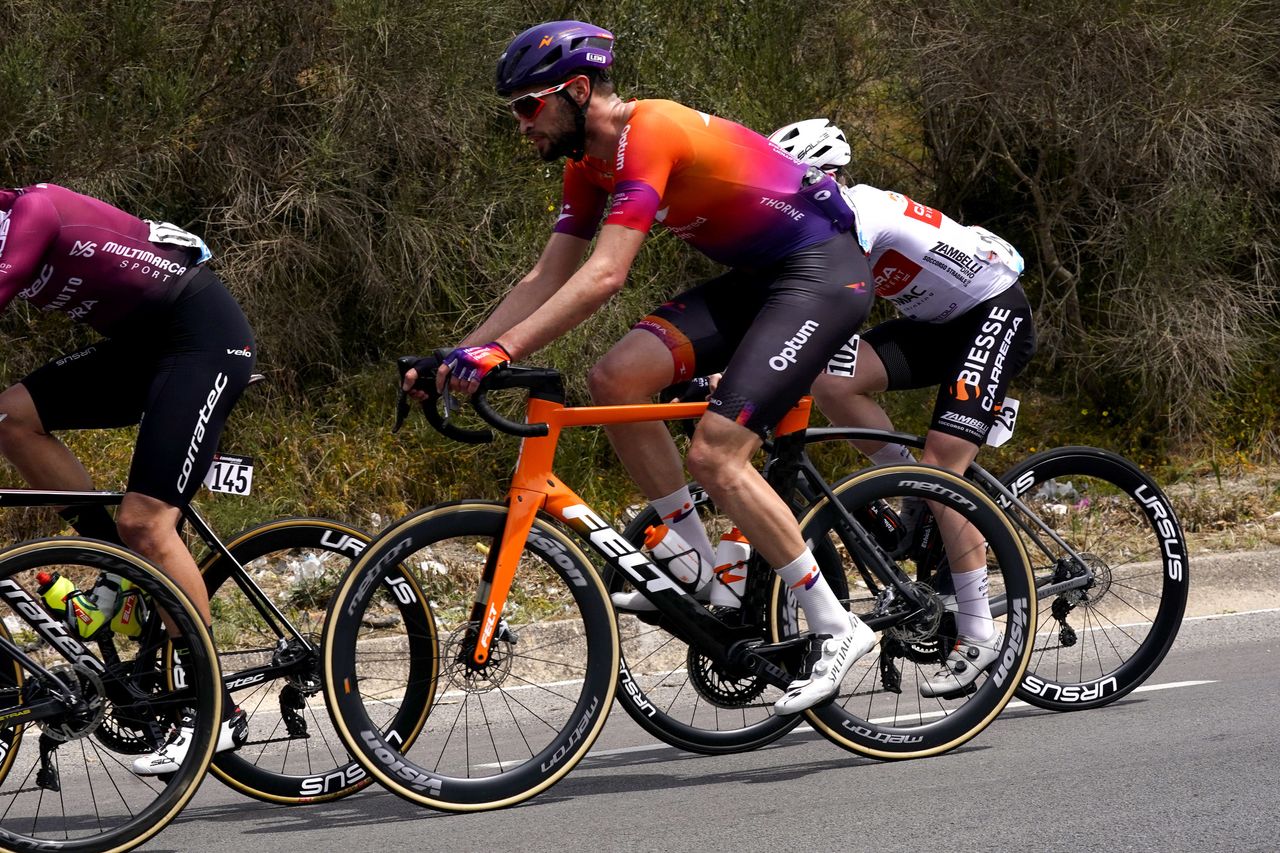 Giro di Sicilia 2022 3rd Edition 2nd stage Palma di Montechiaro Caltanissetta 152 km 13042022 Stephen Bassett USA Human Powered Health photo Massimo FulgenziSprintCyclingAgency2022