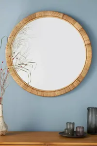 Solana Rattan Mirror for $448, at Anthropologie