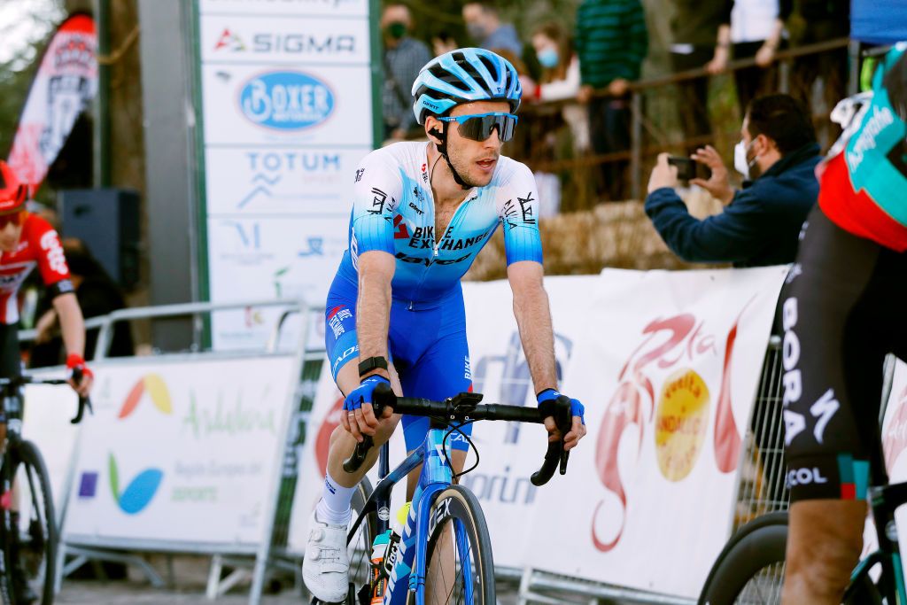 ALCALA LA REAL SPAIN FEBRUARY 17 Simon Yates of United Kingdom and Team BikeExchange Jayco crosses the finishing line during the 68th Vuelta A Andalucia Ruta Del Sol 2022 Stage 2 a 1506km stage from Archidona to Alcal La Real 982m 68RdS on February 17 2022 in Alcala la Real Spain Photo by Bas CzerwinskiGetty Images