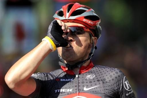 Sergio Paulinho (RadioShack) celebrates his first ever Tour de France stage victory.
