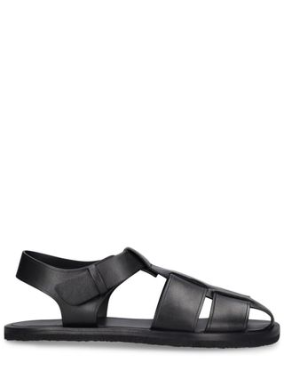 Fisherman Leather Sandals - the Row - Women | Luisaviaroma