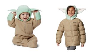 Baby bunting and kids' jacket inspired by Yoda