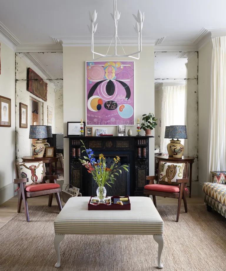 Beata Heuman interior design tips, creating a magical living room