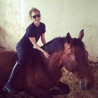 Kaley Cuoco Rides and Raises Horses