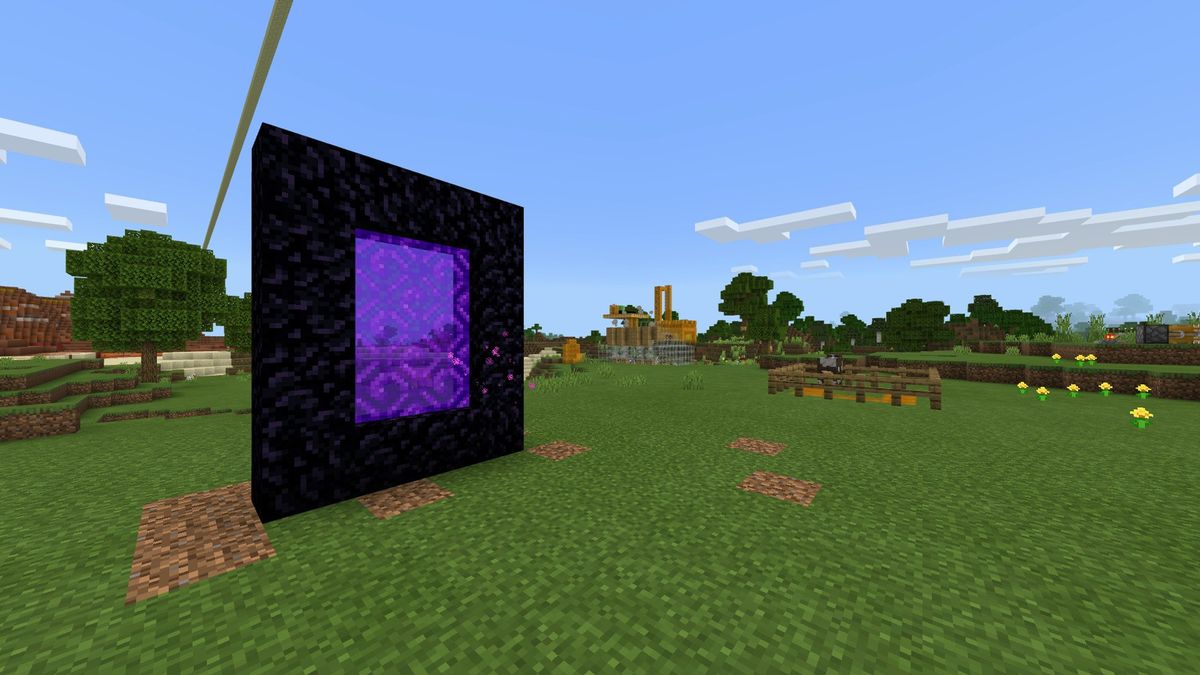 Minecraft guide: How to build a nether portal quickly and easily ...