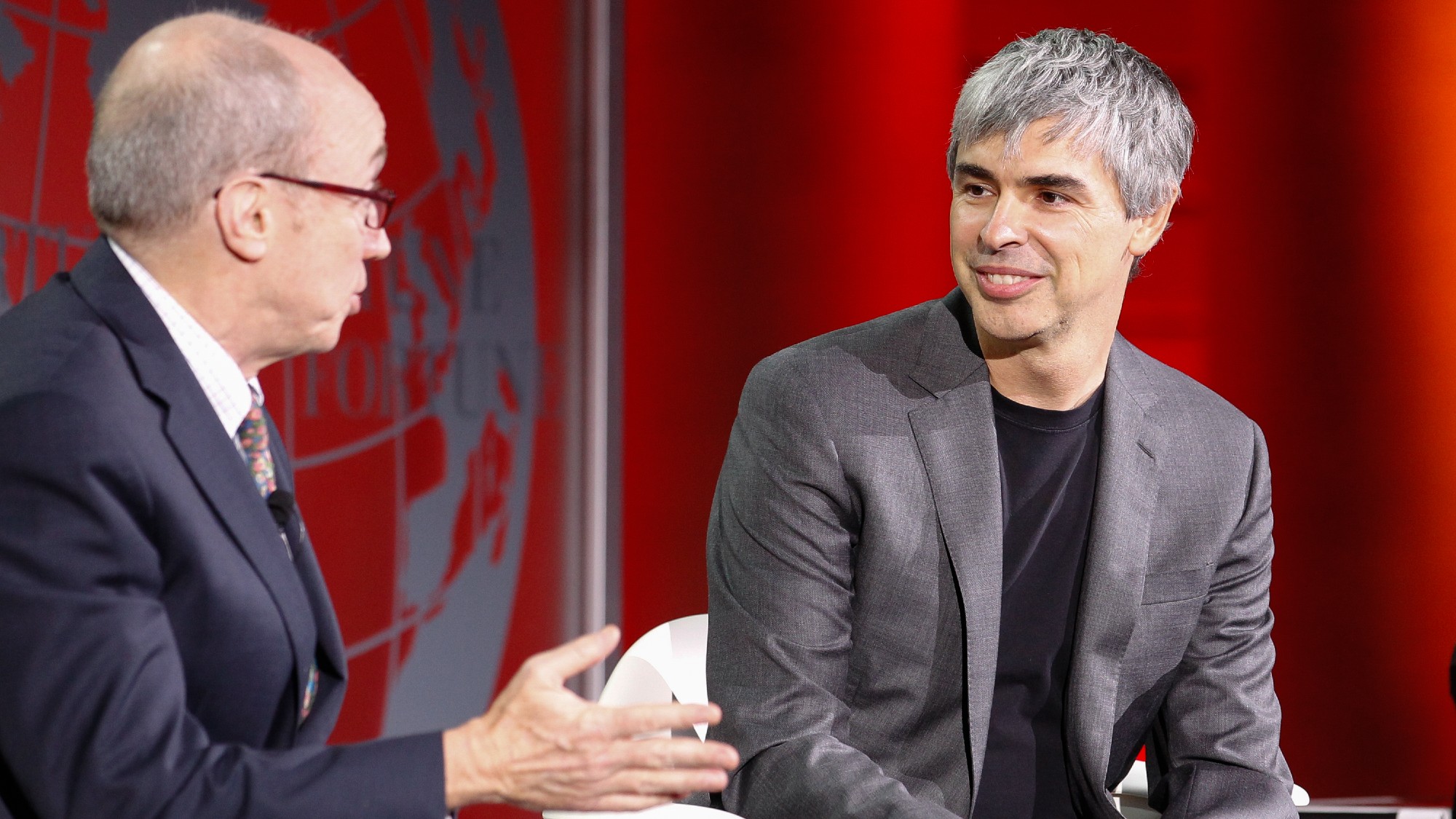 Larry Page speaks with Alan Murray 