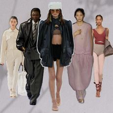 a collage of runway images from the spring/summer 2025 collections