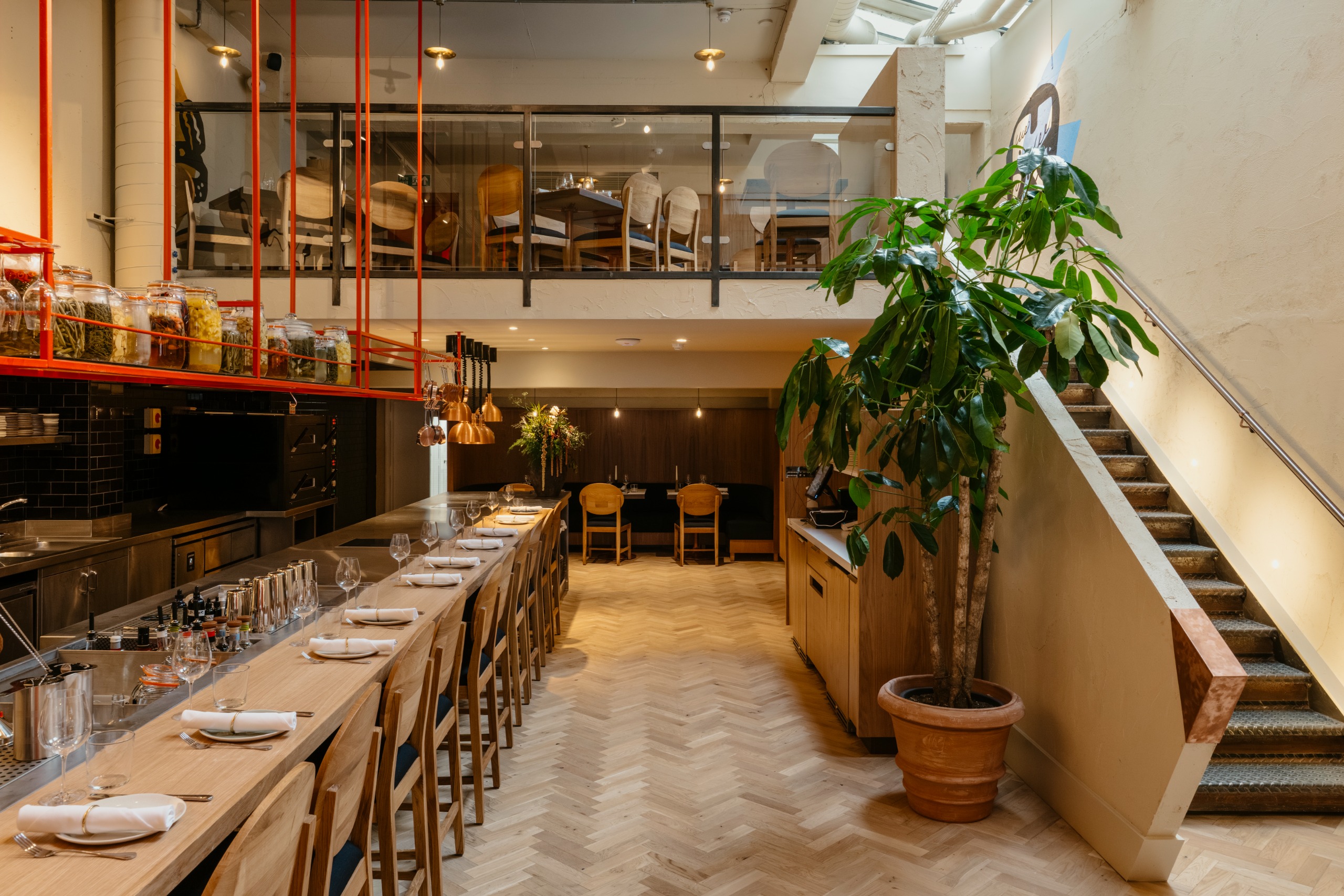 Vibrant interiors of the new Ottolenghi Edinburgh restaurant