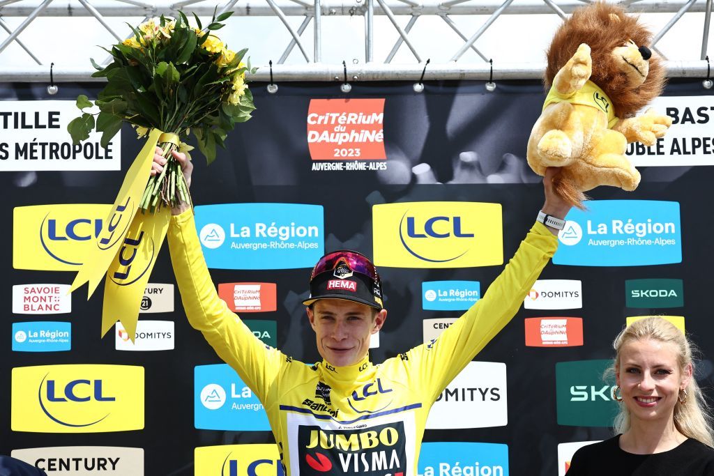 Jumbo-Visma&rsquo;s Jonas Vingegaard won the 2023 Criterium du Dauohin&eacute;