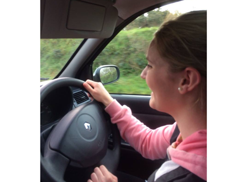 My first time back behind the wheel