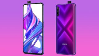 The Honor 9X and 9X Pro feature an X-shaped "3D gradient glass back"