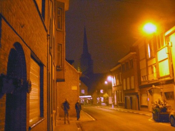 Izegem, Belgium at night