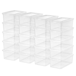 Walmart clear stackable boxes