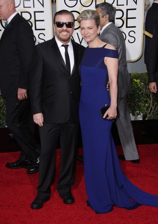 Ricky Gervais at The Golden Globes, 2015