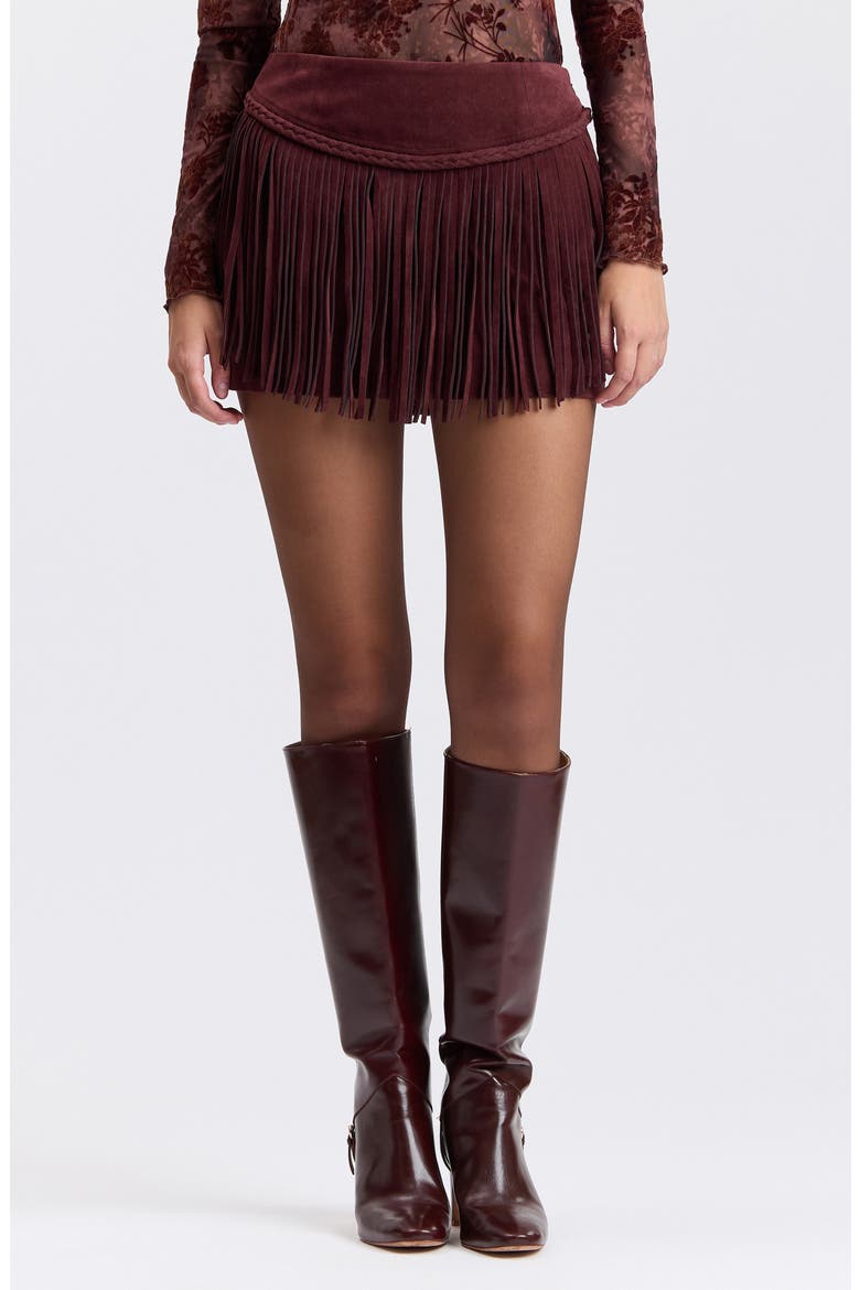 Fringe Miniskirt