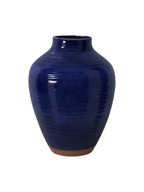 XL Tuscan Ceramic Vase Blue 