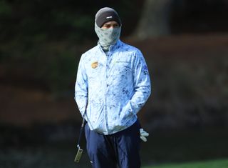 Louis Oosthuizen Looking cold at TPC Sawgrass