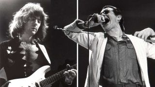 Ritchie Blackmore and Graham Bonnet onstage in Rotterdam, February 1980