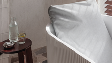 a big badesofa bath sofa cushion in a fluted tub