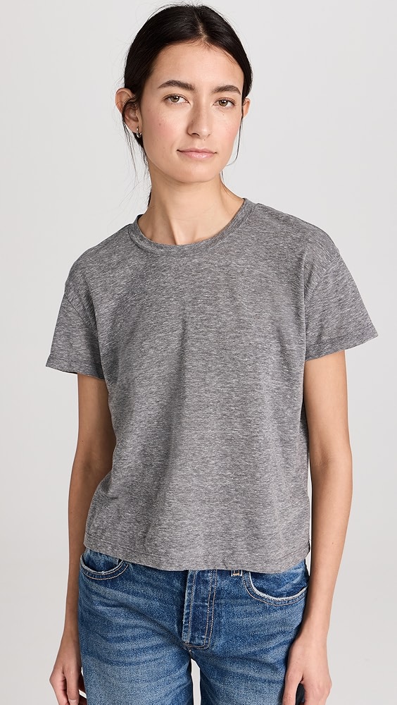 Harley Cotton Boxy Crew Tee - White