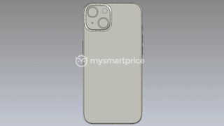 An unofficial render of the iPhone 14, from the back
