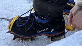 fitting a C2 crampon to a B2 boot