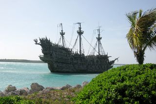 A Caribbean pirate ship