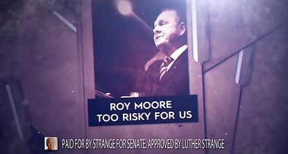 Luther Strange attack ad against Roy Moore