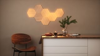 Nanoleaf Elements smart lights in home