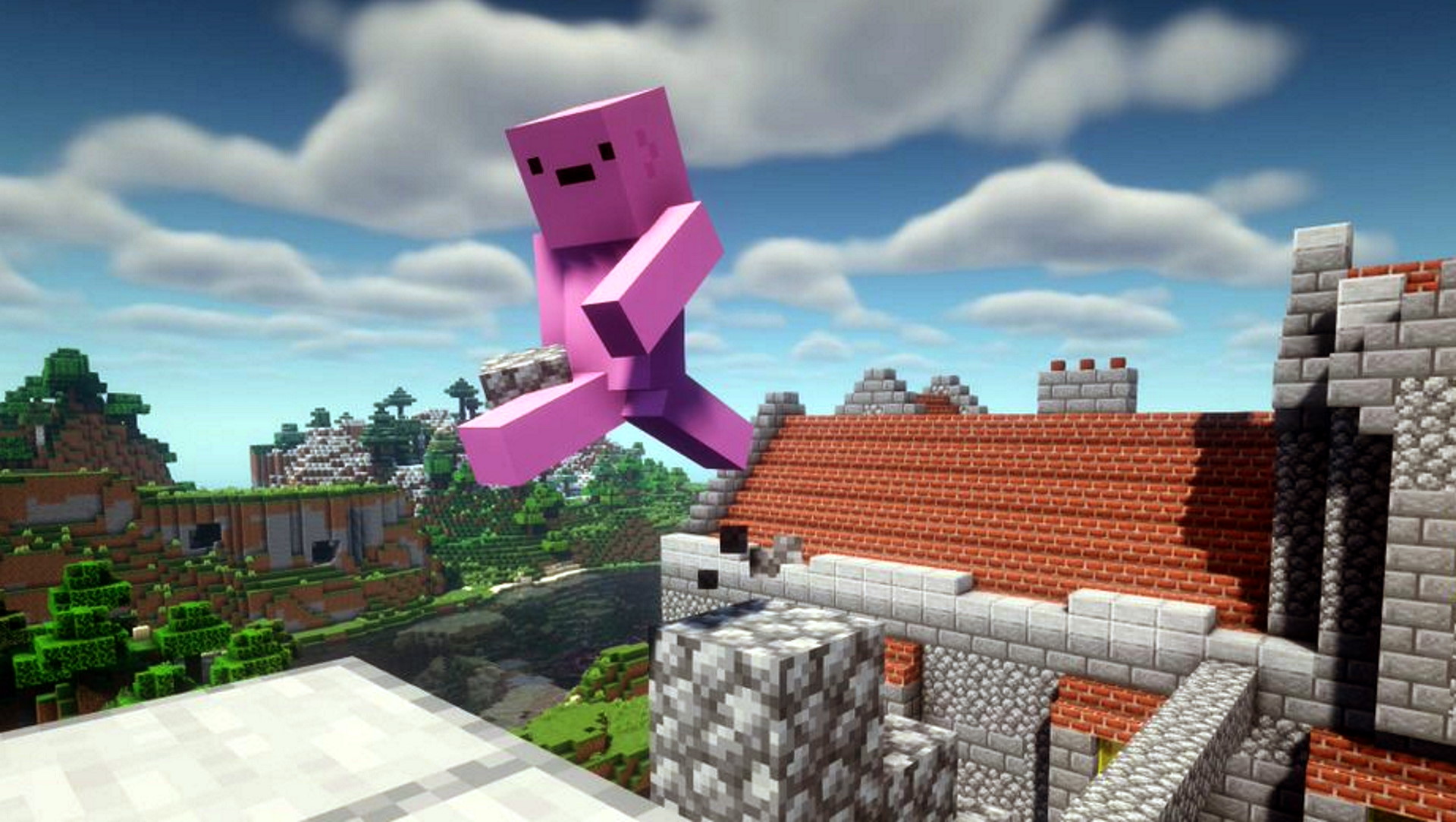 Flying in Minecraft Classic Revived! 