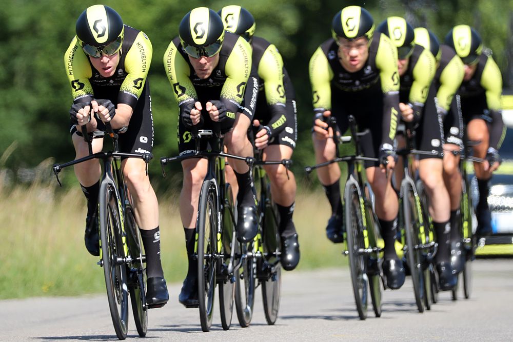Mitchelton-Scott in the stage 1 team time trial at Tour de Suisse