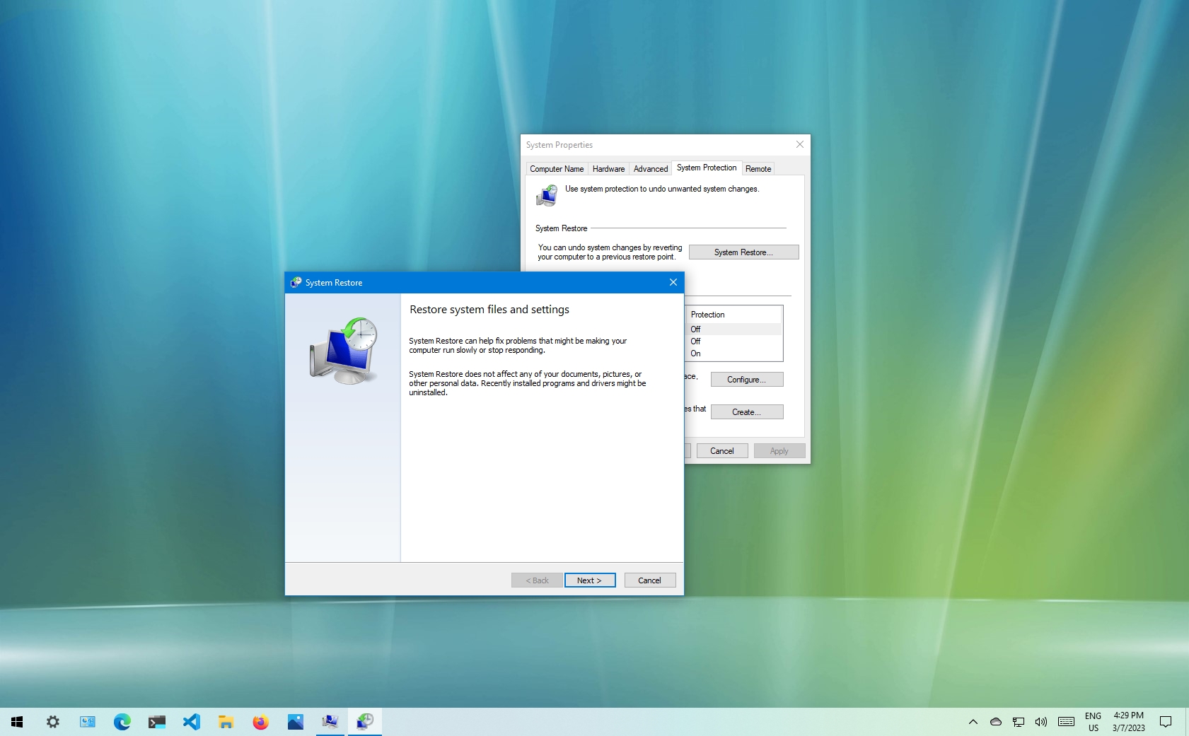 How to use System Restore on Windows 10