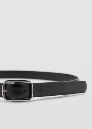 Square Buckle Belt - Women | Mango Usa