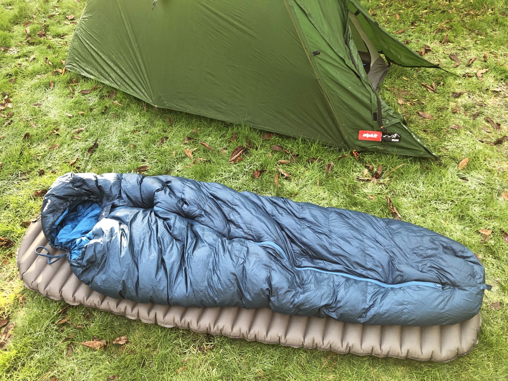 Alpkit Pipedream 400 ultralight down 3season sleeping bag a warm and