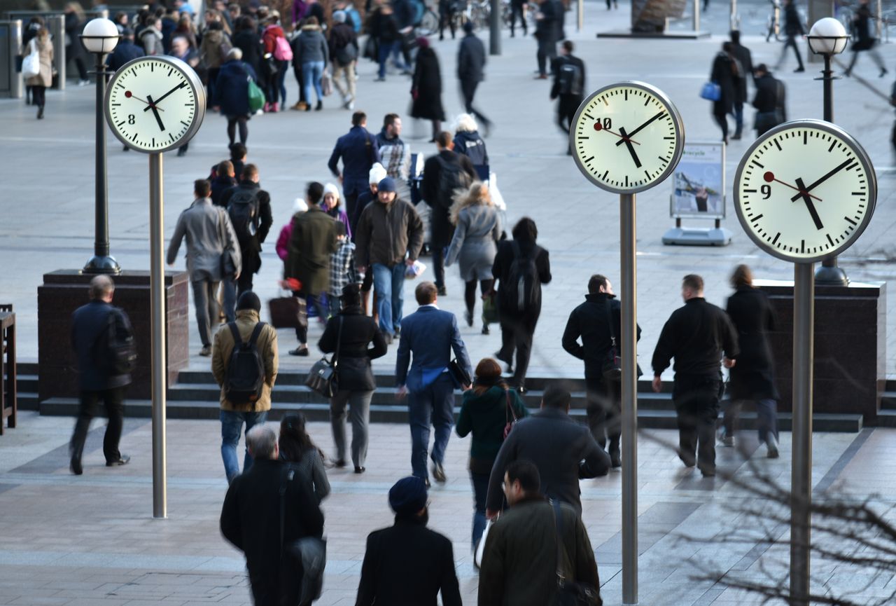 City commuters, Financial District, London