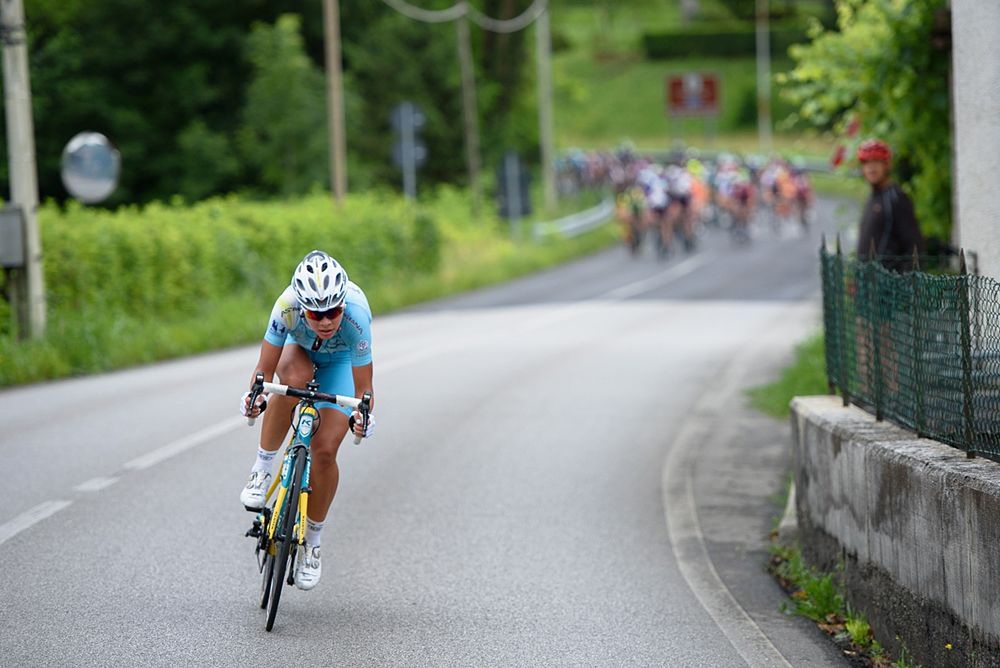 Ingrid Drexel (Astana Women's Team) goes on an early attack at Giro Rosa 2016 - Stage 2