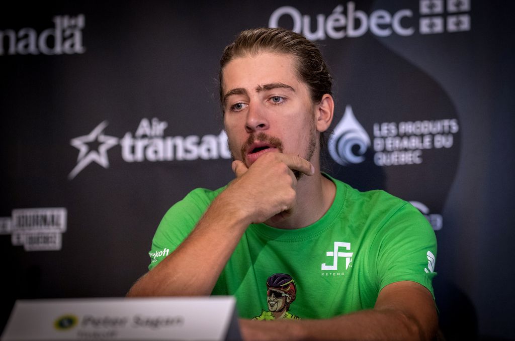 Peter Sagan contemplates his answer