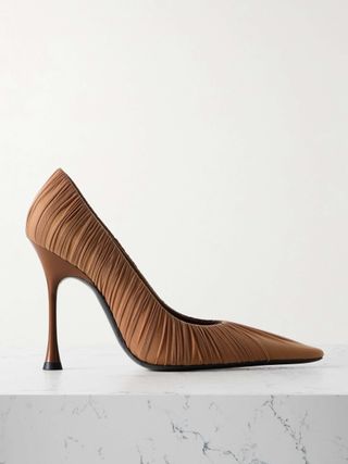 Emmanuelle Gathered Tulle Pumps