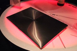 The lid of the Asus Zenbook.