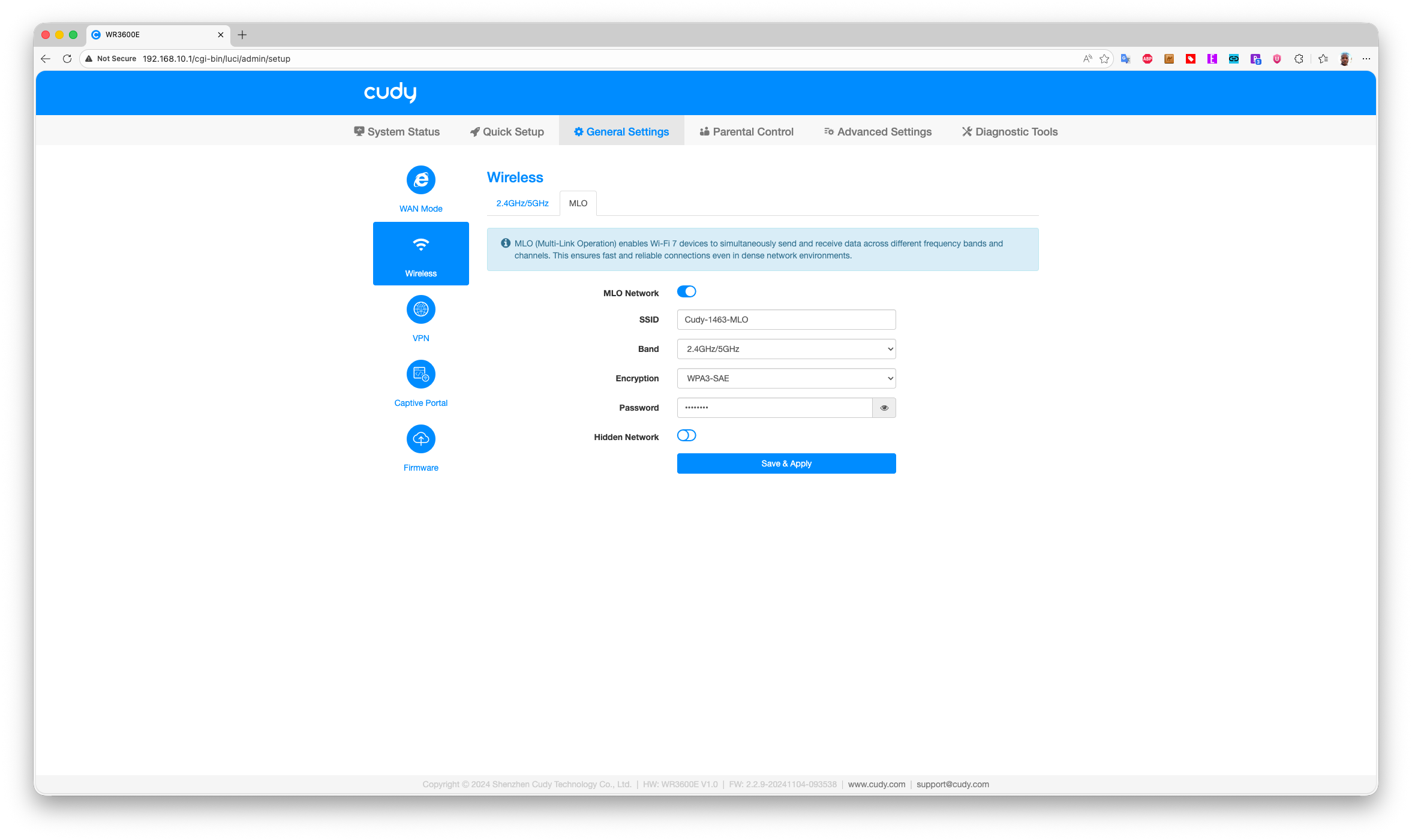 Cudy WR3600E Wi-Fi 7