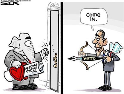 
Obama cartoon U.S. GOP Keystone&nbsp;