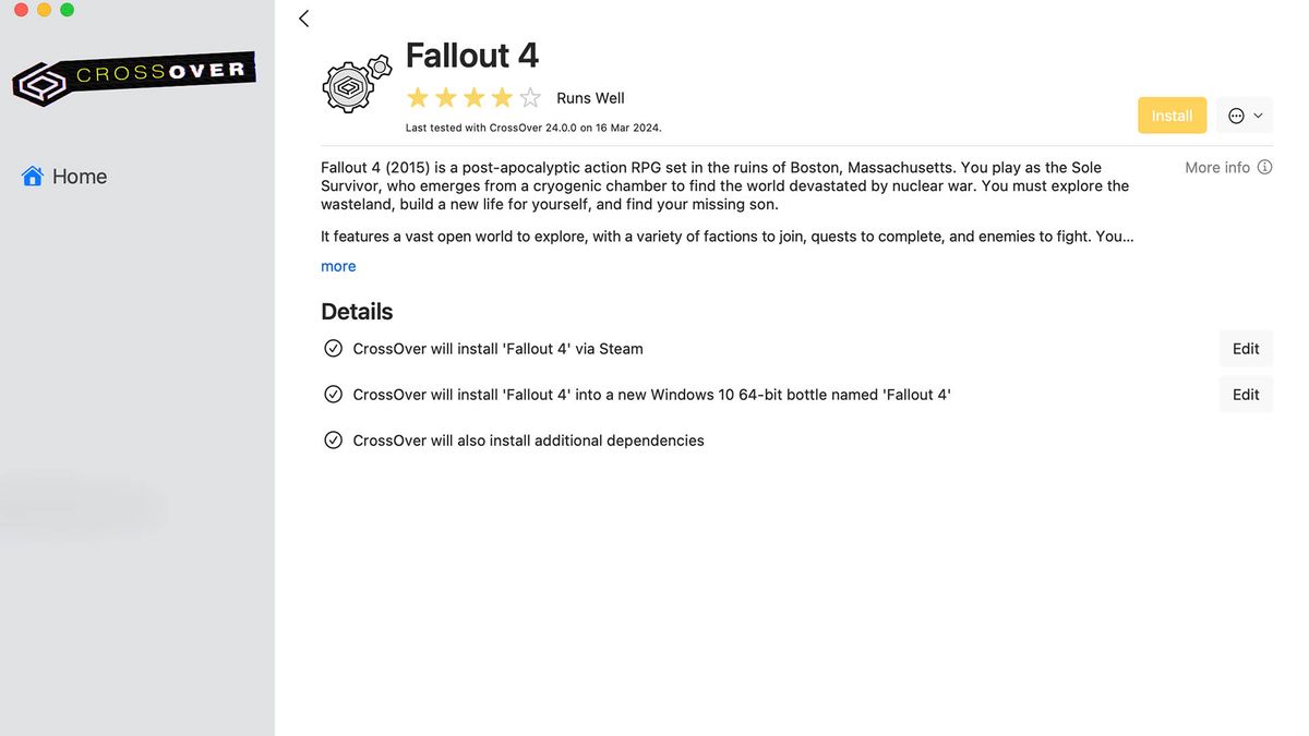 How to play fallout 4 on mac play the game that inspired the hit tv