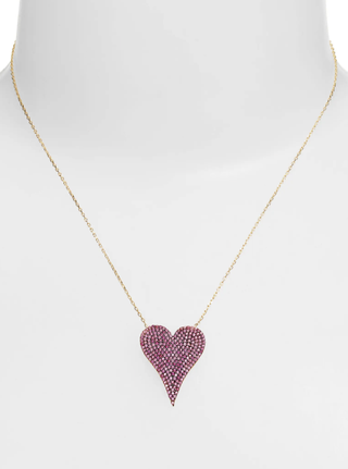 Pavé heart necklace