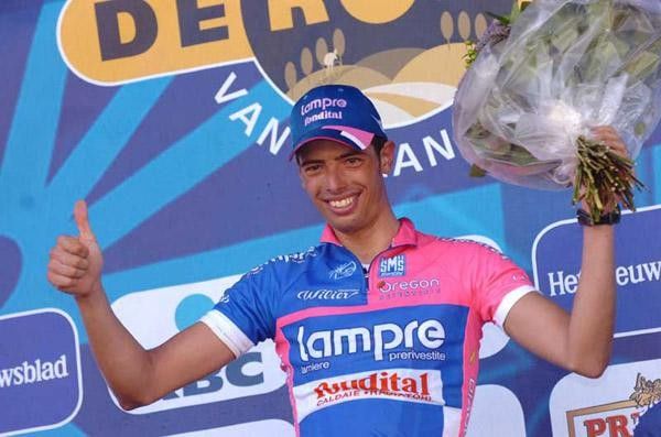 On the podium Ballan was jubilant
